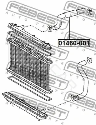 Фланец охлаждающей жидкости FEBEST 01460-001
