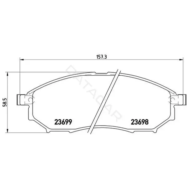Тормозные колодки TRIALLI PF1416