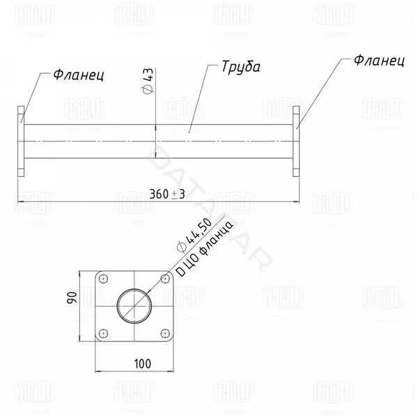 Глушитель выхлопных газов TRIALLI ECP0502
