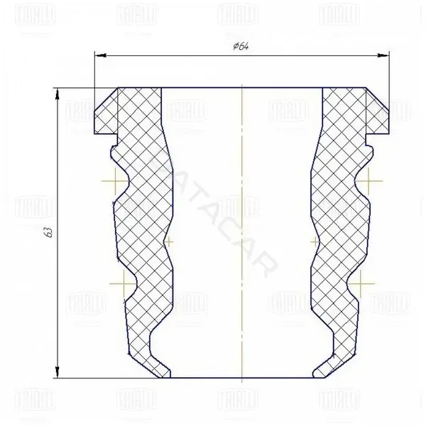 Крепление глушителя TRIALLI BC1031