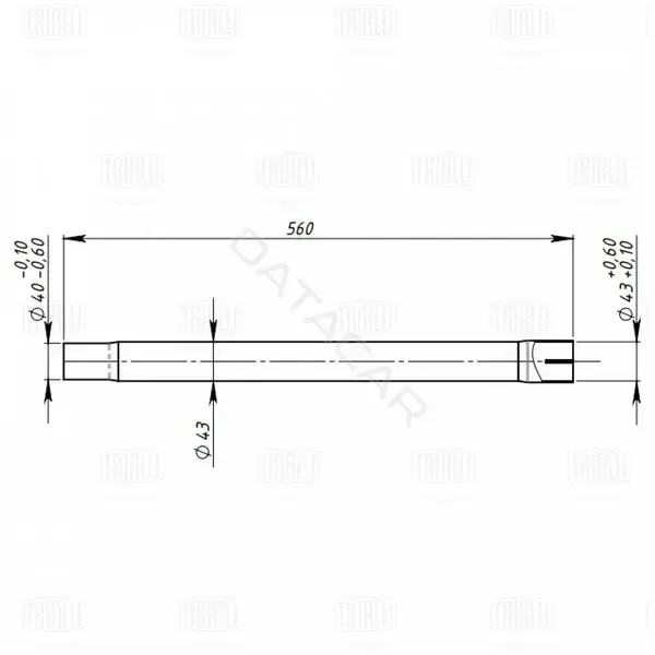Глушитель выхлопных газов TRIALLI ECP0101