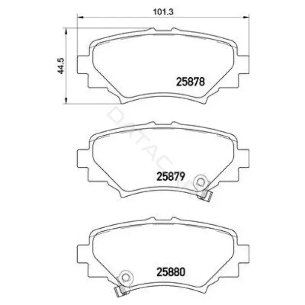 Тормозные колодки TRIALLI PF4052