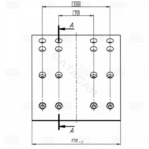 Тормозные накладки TRIALLI BLT0721