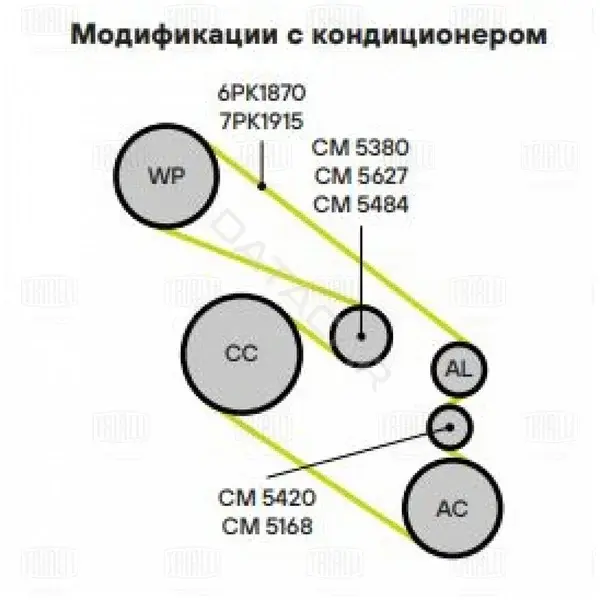 Натяжитель ремня генератора TRIALLI CM5484