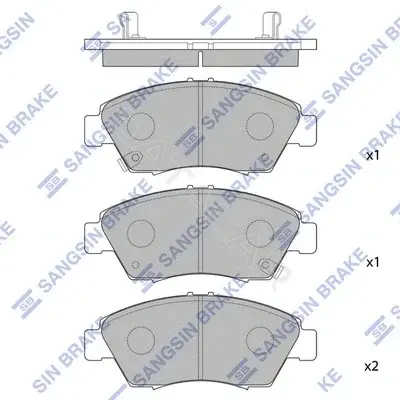 Тормозные колодки Hi-Q SP1221