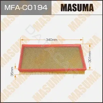 Воздушный фильтр MASUMA MFA-C0194