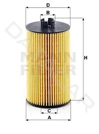 Масляный фильтр MANN HU931/6x