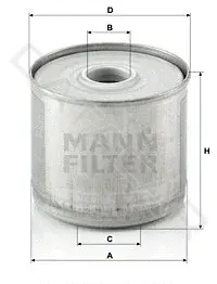 Топливный фильтр MANN P917/1x