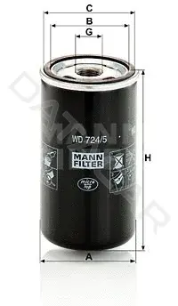 Фильтр масляный акпп MANN WD724/5