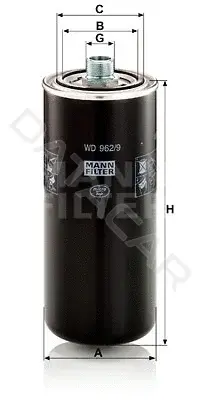 Фильтр масляный акпп MANN WD962/9