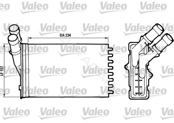 Радиатор печки VALEO 812005