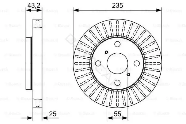 Тормозные диски BOSCH 0986479W10