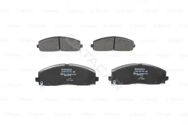 Тормозные колодки BOSCH 0986494769