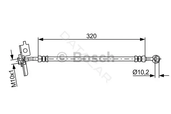 Тормозные шланги BOSCH 1987481870