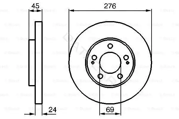 Тормозные диски BOSCH 0986479035