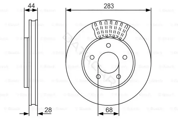 Тормозные диски BOSCH 0986479091