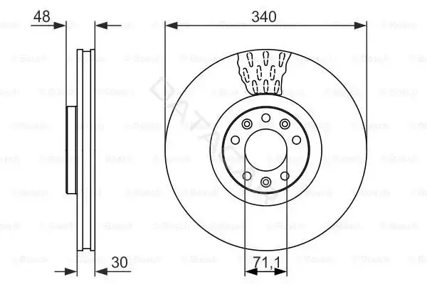 Тормозные диски BOSCH 0986479092