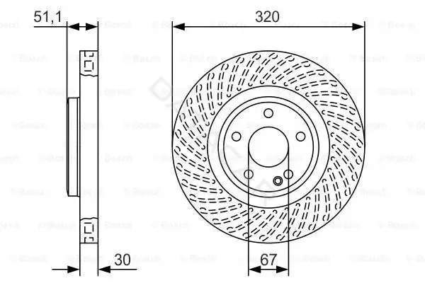 Тормозные диски BOSCH 0986479A59