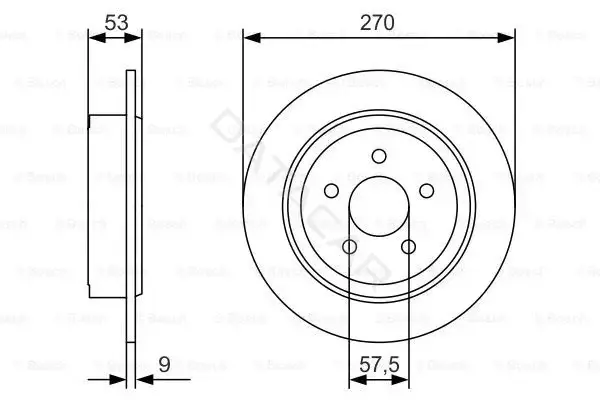 Тормозные диски BOSCH 0986479A79