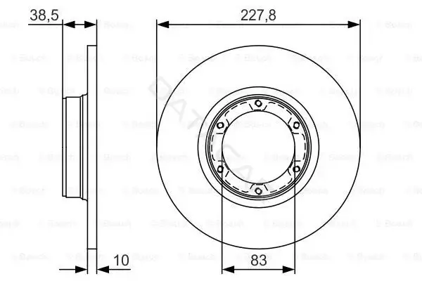 Тормозные диски BOSCH 0986479R65