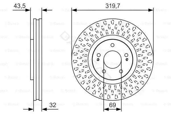 Тормозные диски BOSCH 0986479T01