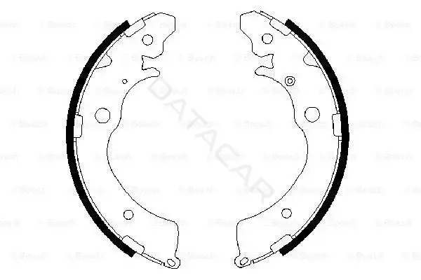 Барабанные колодки BOSCH 0986487440