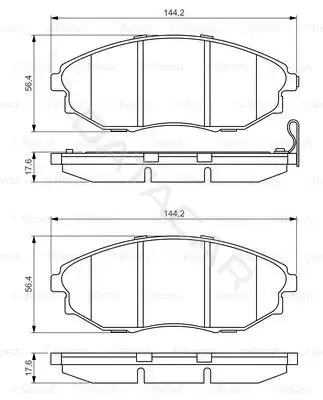 Тормозные колодки BOSCH 0986495353