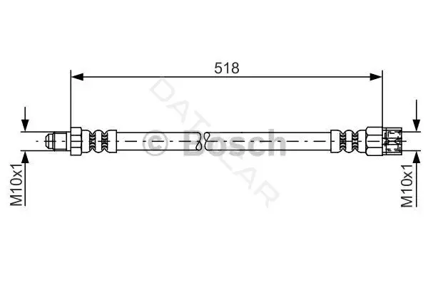 Тормозные шланги BOSCH 1987481007