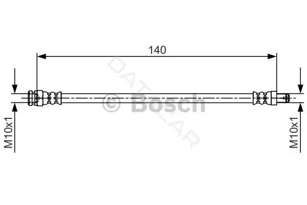 Тормозные шланги BOSCH 1987481706