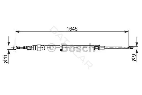 Трос ручника BOSCH 1987482191