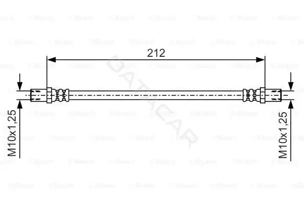 Тормозные шланги BOSCH 1987481A50
