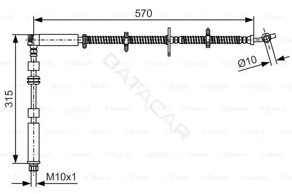 Тормозные шланги BOSCH 1987481A63