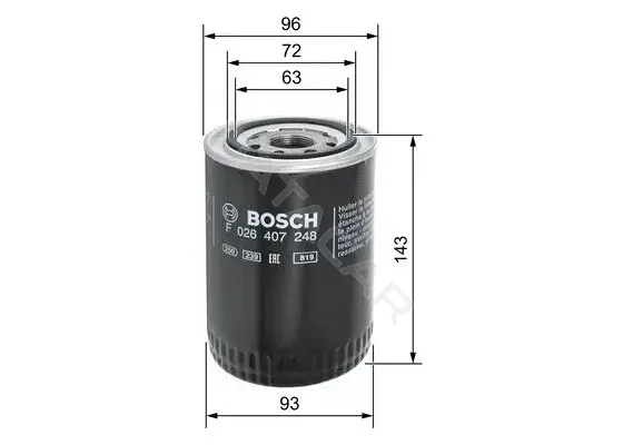 Масляный фильтр BOSCH F026407248
