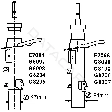 Амортизаторы MONROE G8204