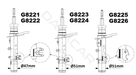 Амортизаторы MONROE G8223