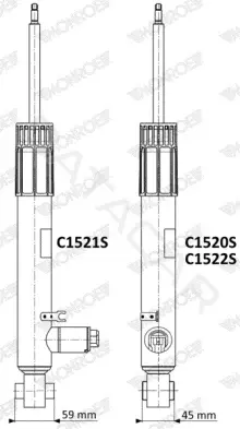 Амортизаторы MONROE C1521S