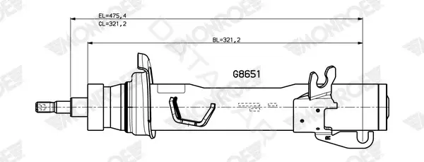 Амортизаторы MONROE G8651