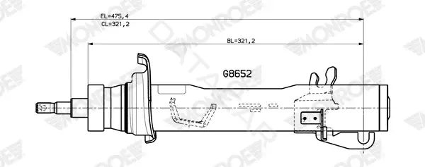Амортизаторы MONROE G8652