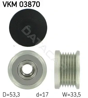 Шкив генератора SKF VKM03870