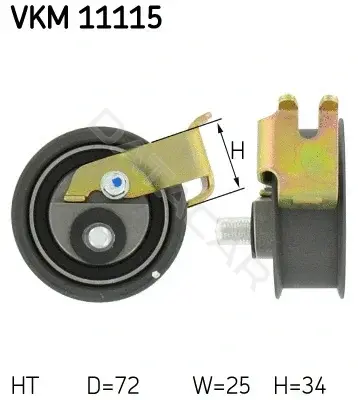 Натяжной ролик ГРМ SKF VKM11115