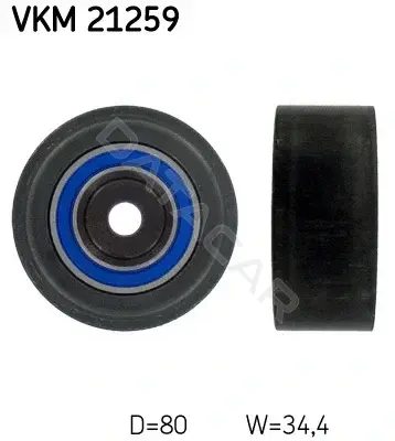 Ролик обводной ремня грм SKF VKM21259