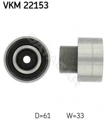 Ролик обводной ремня грм SKF VKM22153