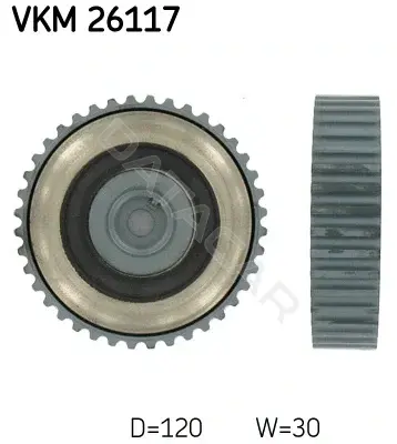 Ролик обводной ремня грм SKF VKM26117