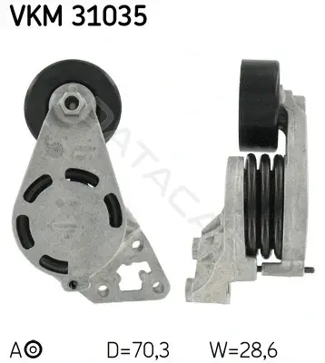 Натяжитель ремня генератора SKF VKM31035