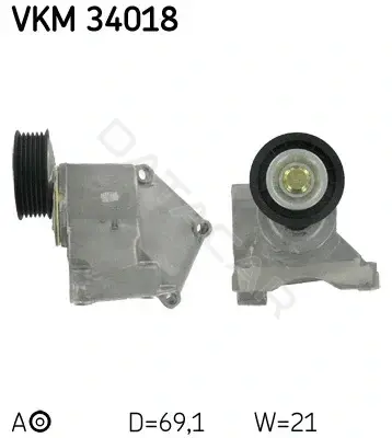 Натяжитель ремня генератора SKF VKM34018