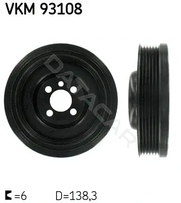 Шкив коленвала SKF VKM93108