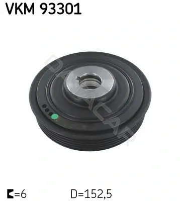 Шкив коленвала SKF VKM93301