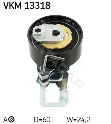 Натяжной ролик ГРМ SKF VKM13318