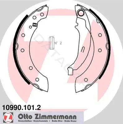 Барабанные колодки ZIMMERMANN 10990.101.2