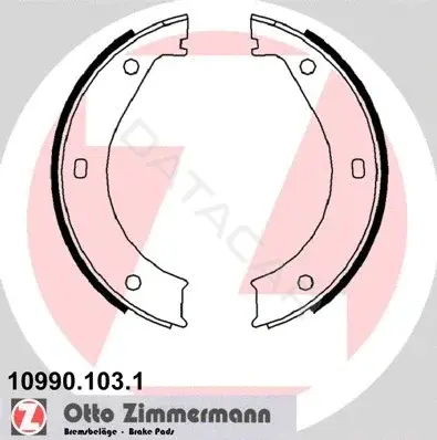 Колодки ручника ZIMMERMANN 10990.103.1